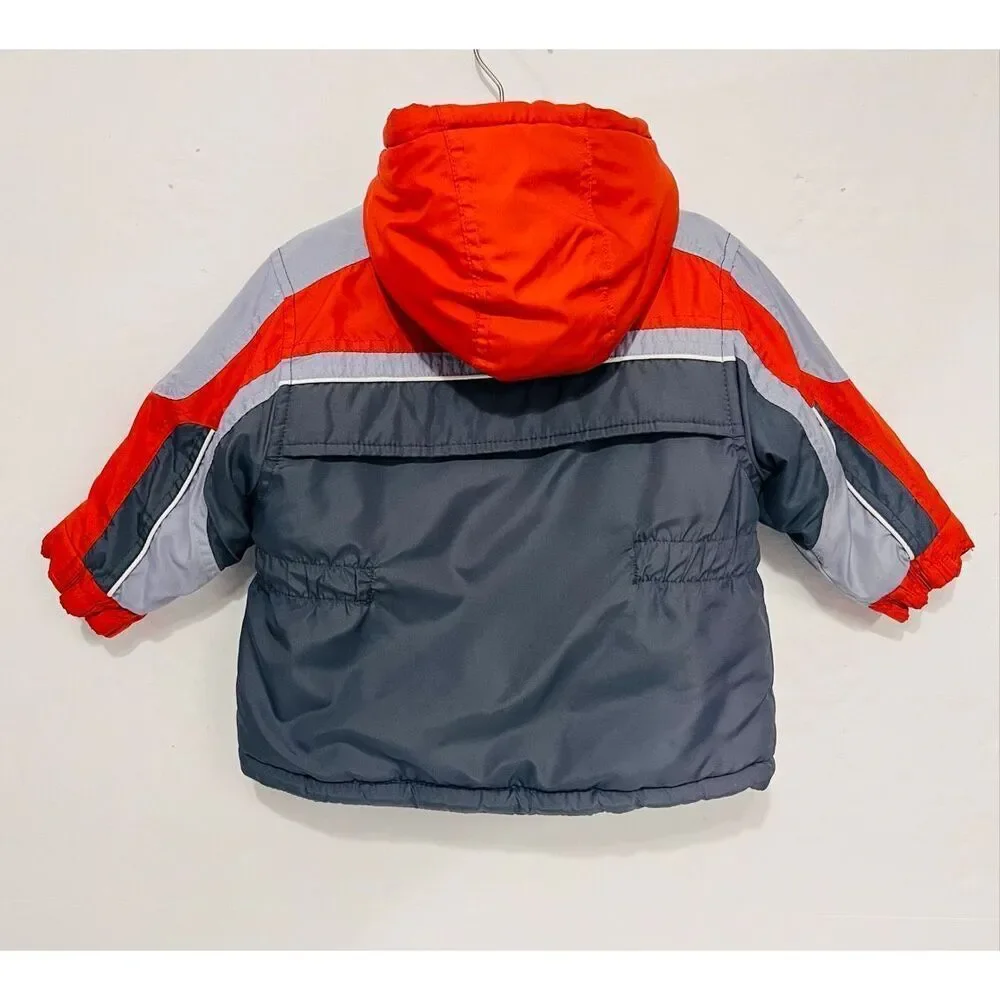 Osh Kosh Orange And Gray Jacket Boys Size 18 Months